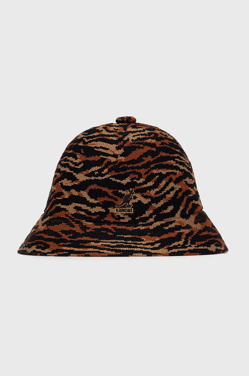 Klobouk Kangol hnědá barva, K3411.TT263-TT263 - hnědá -  Hlavní materiál: 62% Polyester