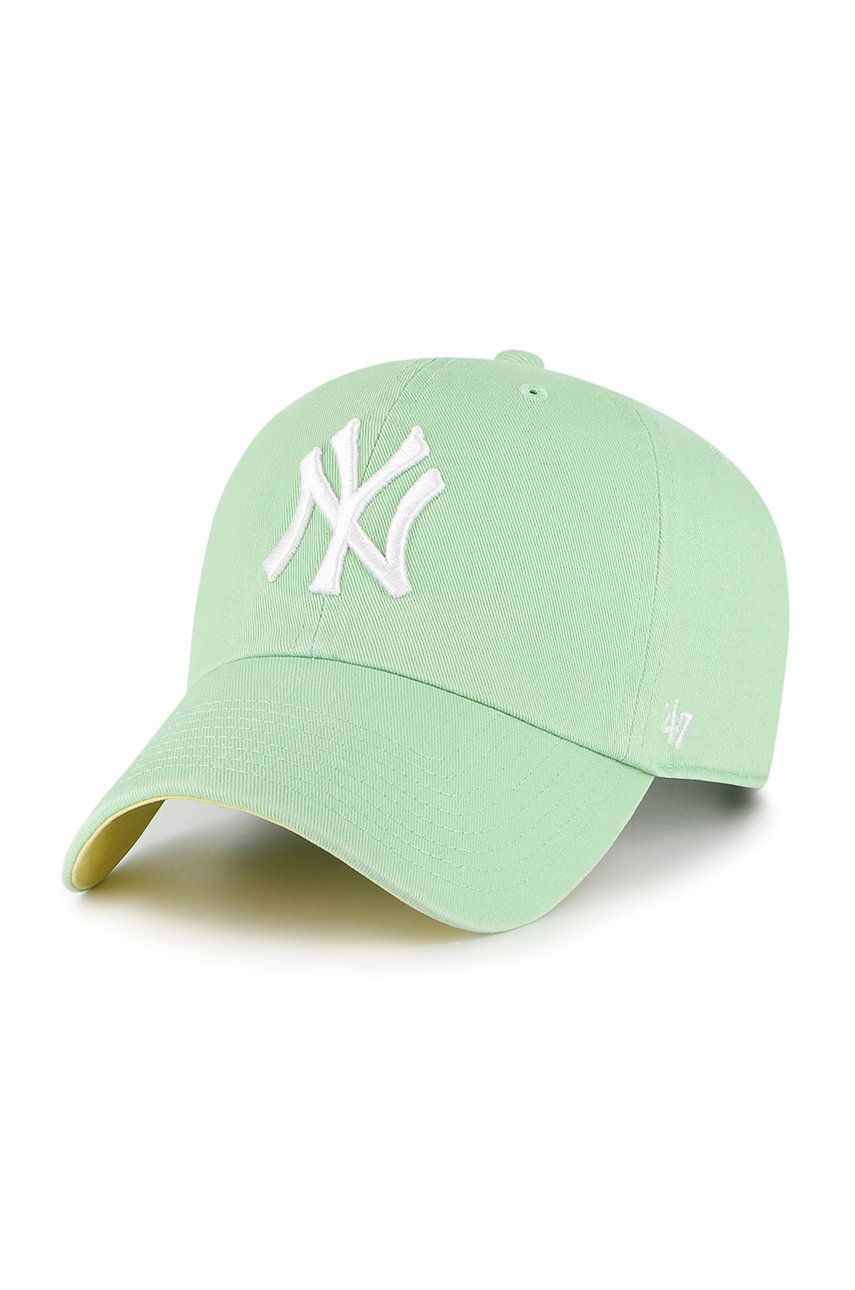 Levně Čepice 47brand Los Angeles Dodgers MLB New York Yankees zelená barva, s aplikací