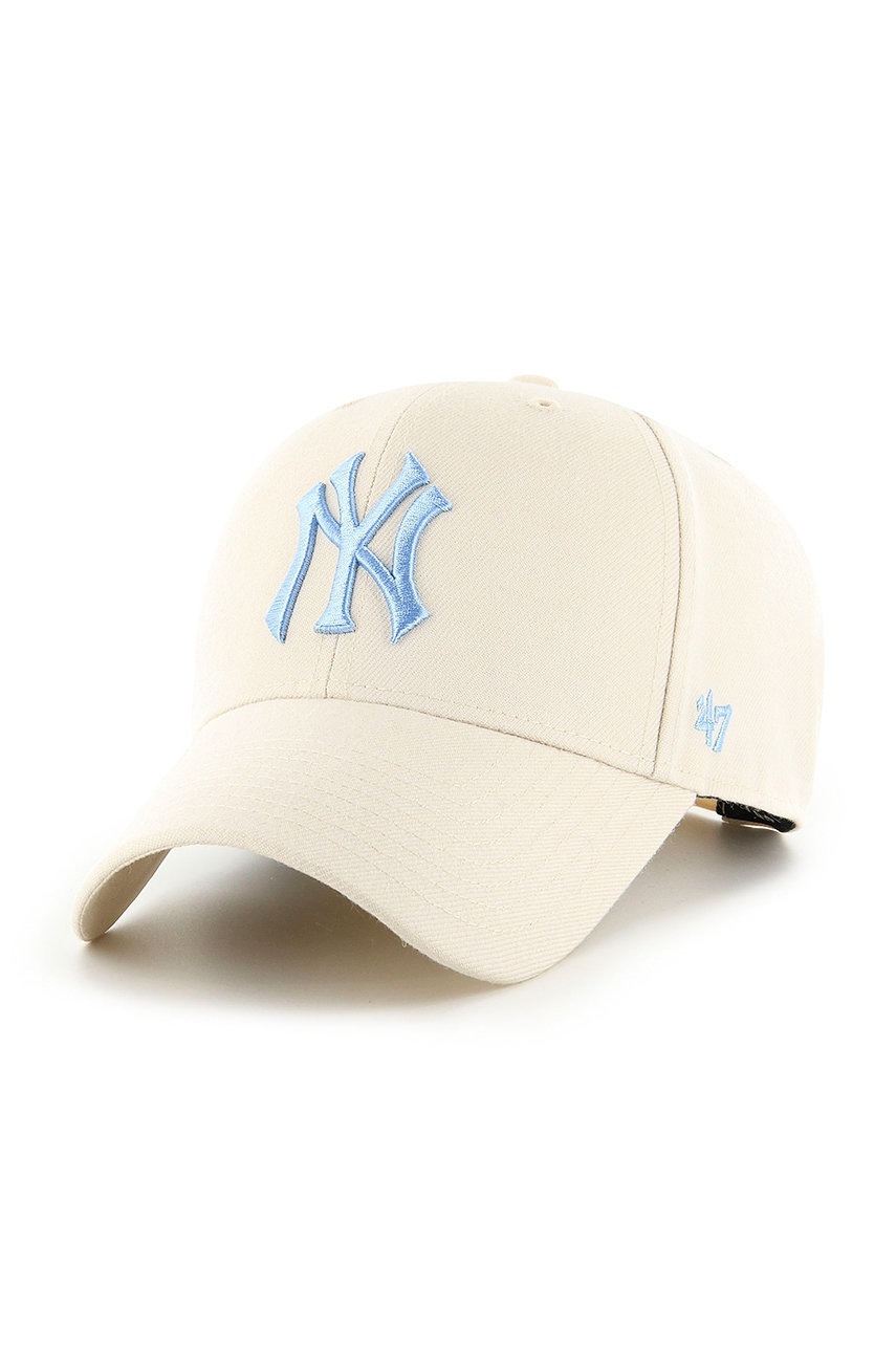 

Шапка 47brand New York Yankees в розово с апликация, Розов