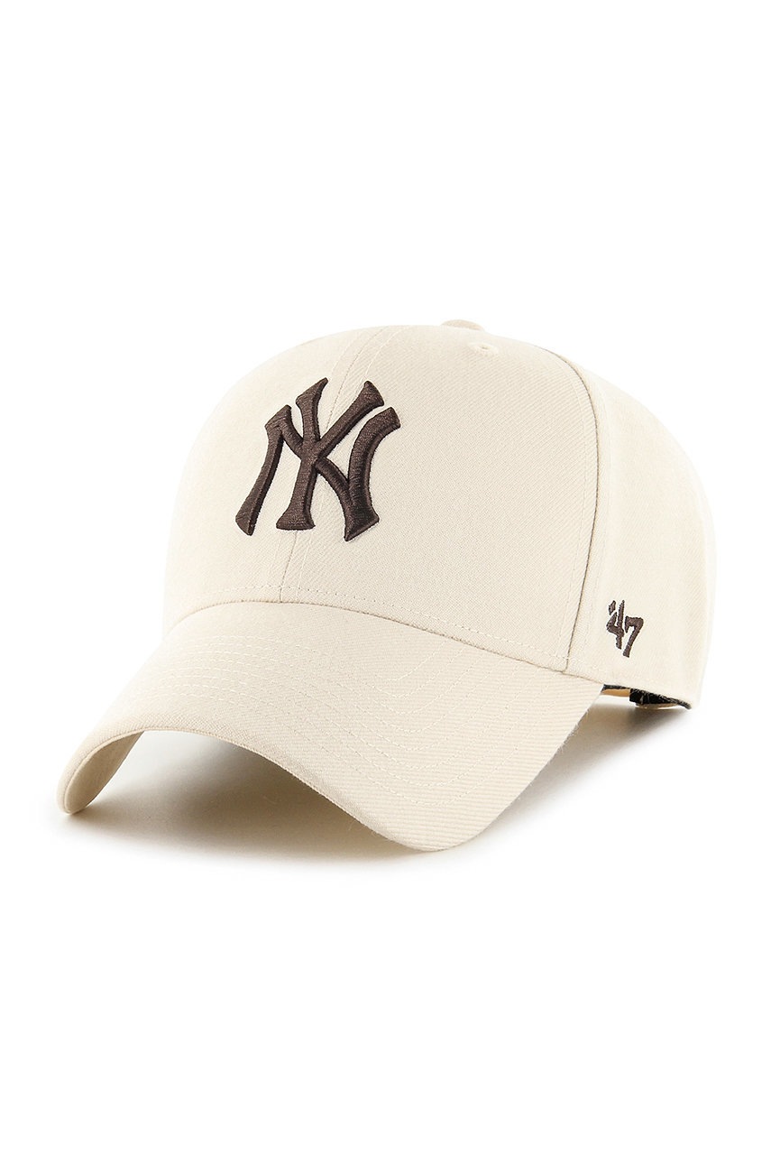 

Шапка 47brand New York Yankees в розово с апликация, Розов