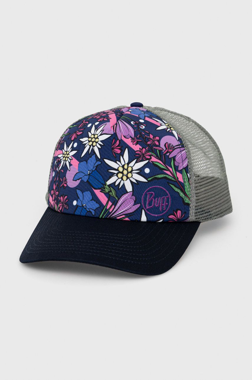 Buff czapka kolor fioletowy wzorzysta