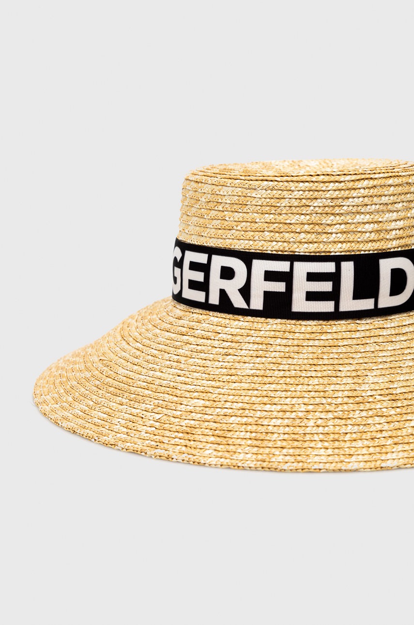 

Капелюх Karl Lagerfeld колір бежевий
