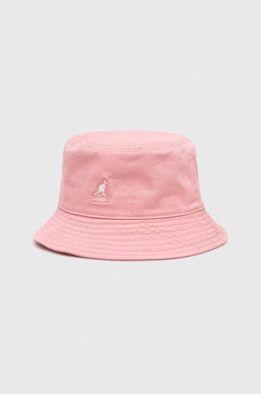 Bavlněná čepice Kangol růžová barva