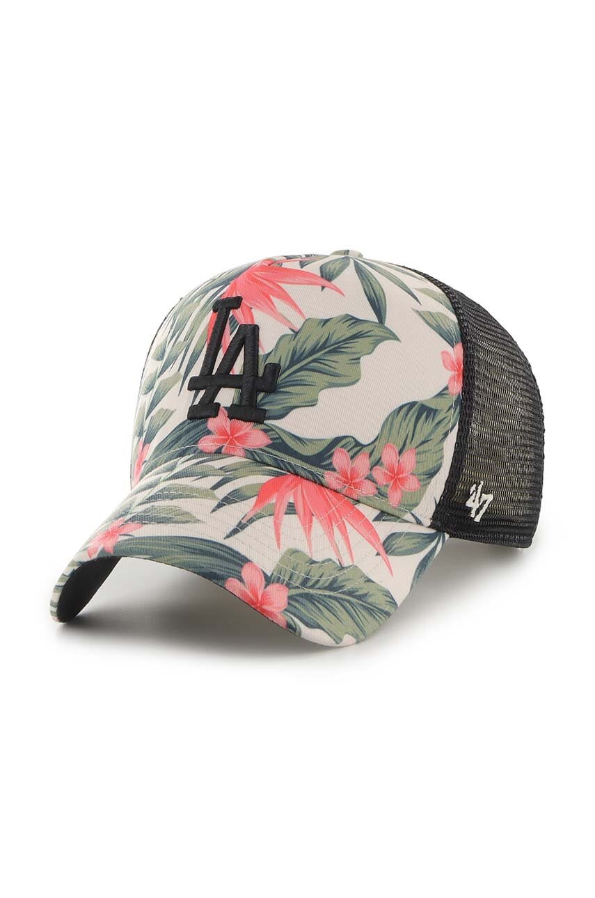 

Шапка с козирка 47brand MLB Los Angeles Dodgers с десен, Многоцветен