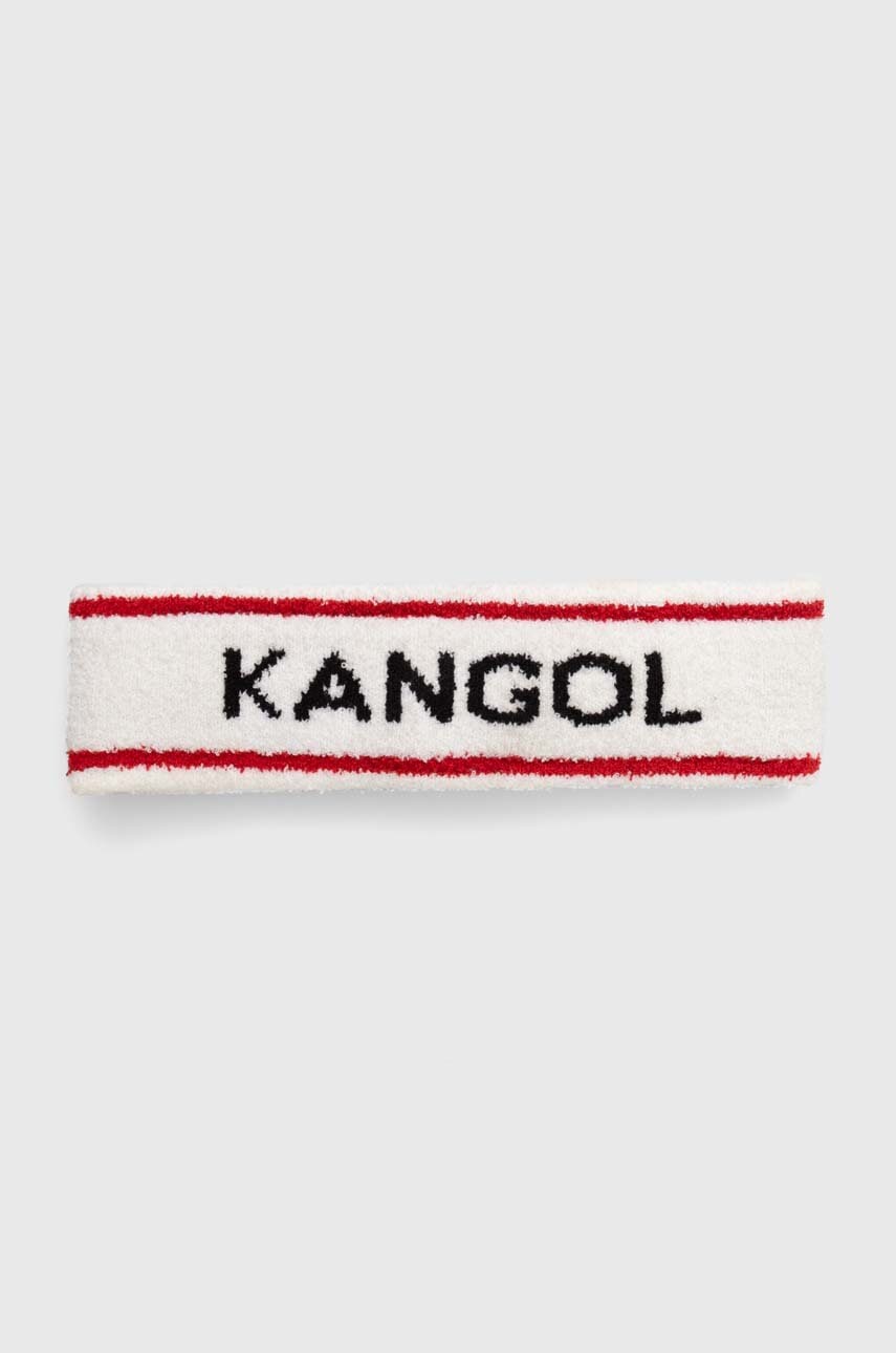 Levně Čelenka Kangol bílá barva, K3302ST-WHITE/CIAN