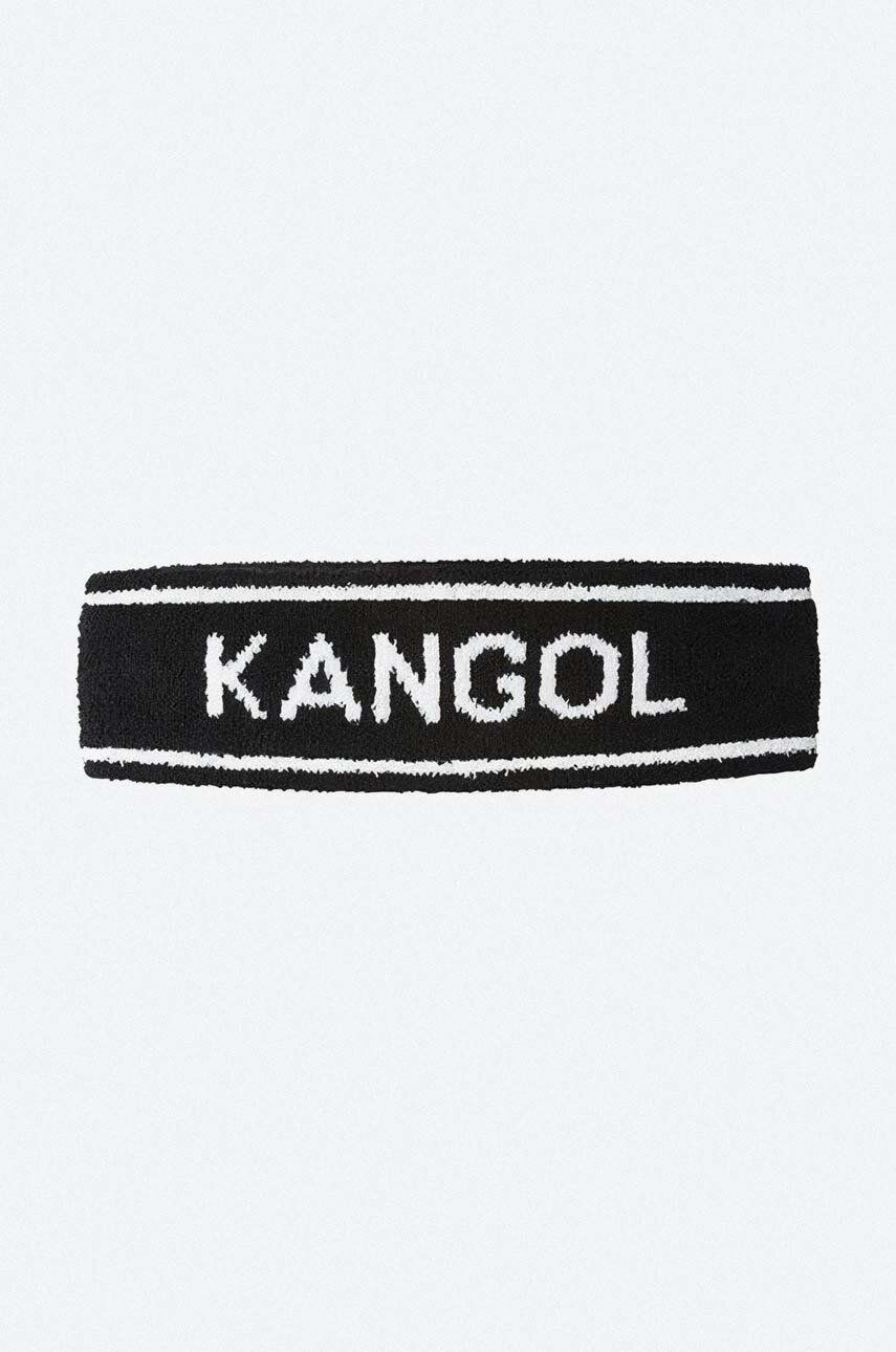 Kangol bentita pentru cap culoarea negru K3302ST-WHITE/CIAN