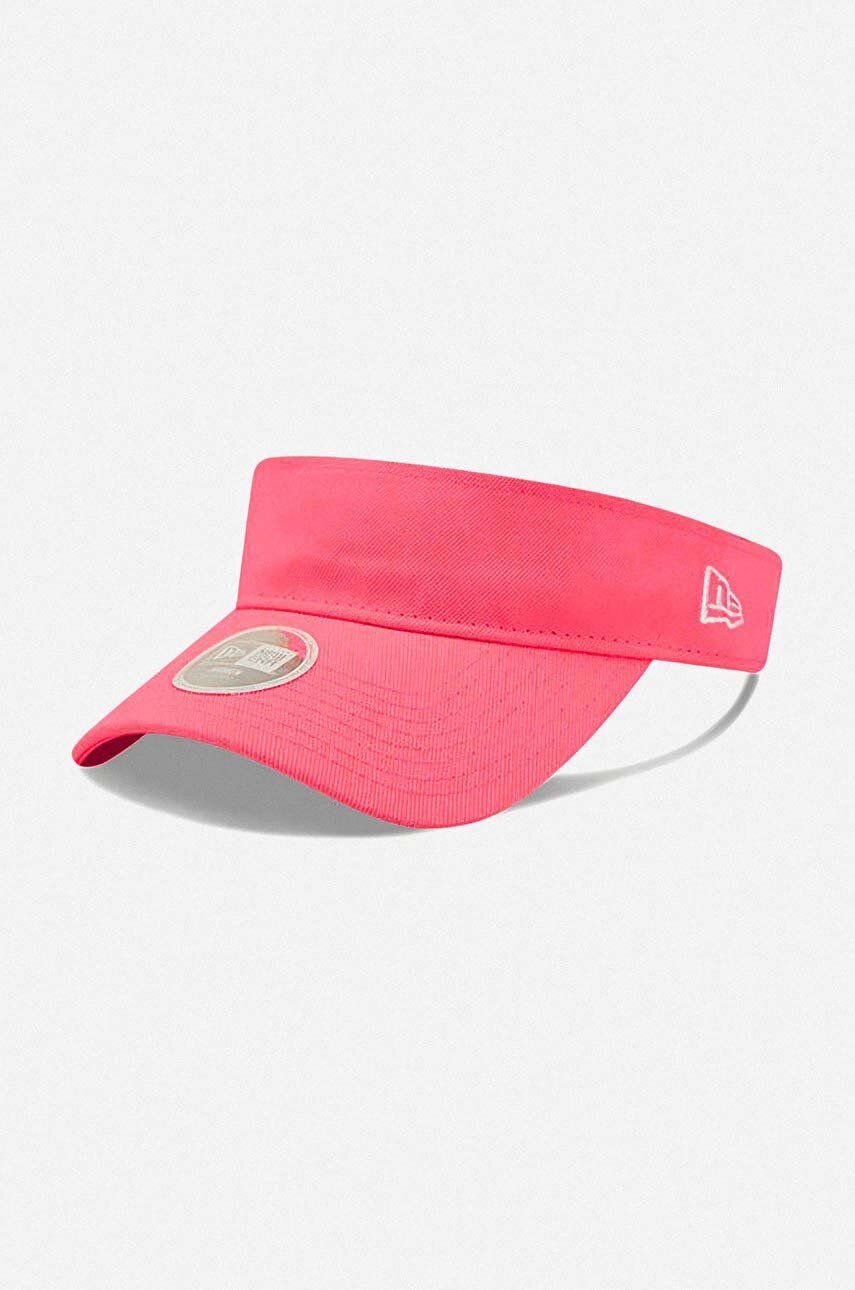 New Era șapcă cozoroc Visior culoarea roz, neted 60240378-pink