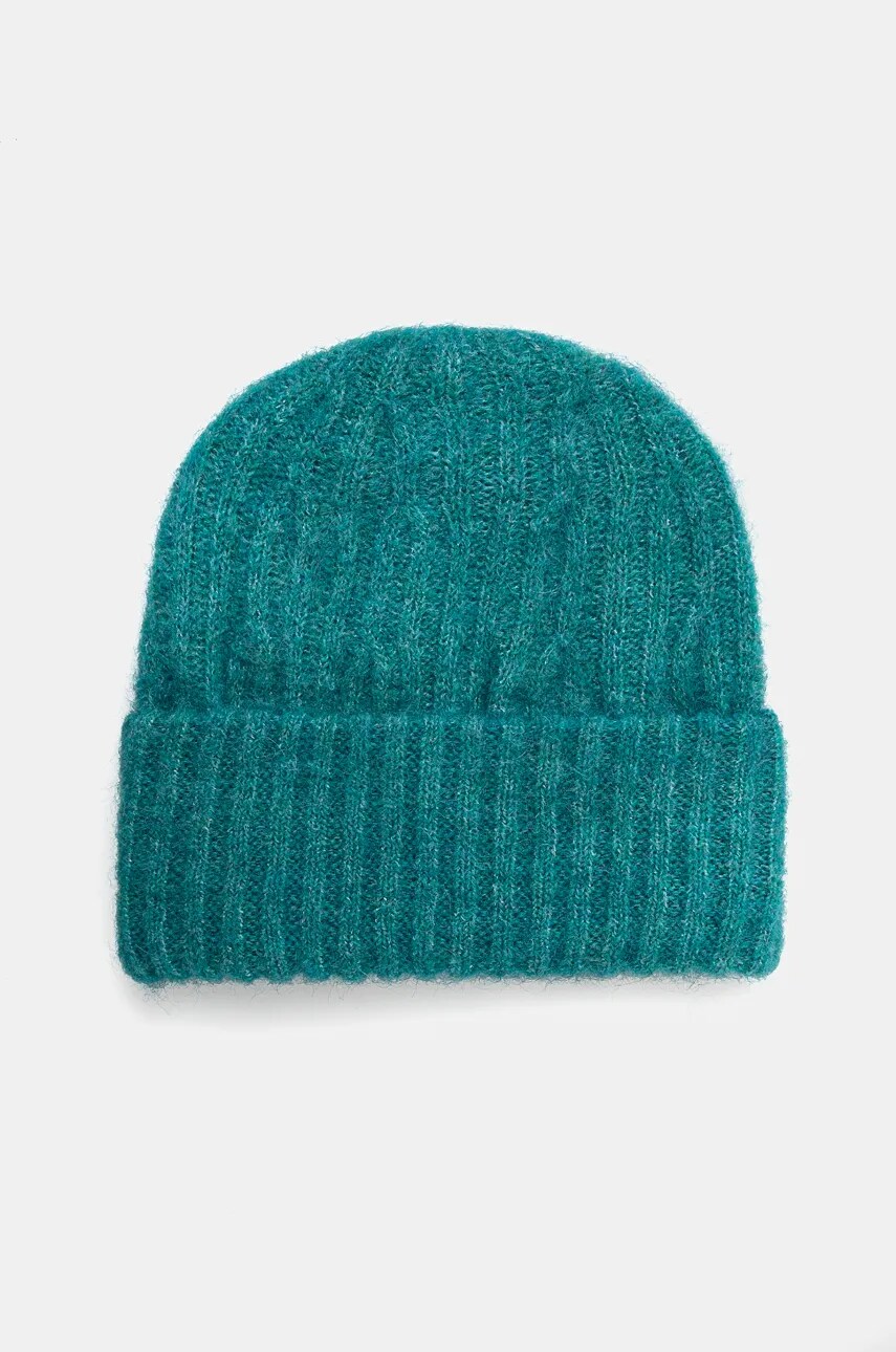 

Шапка с вълна American Vintage Bonnet в бежово с фина плетка EAST22A, Тюркоазен