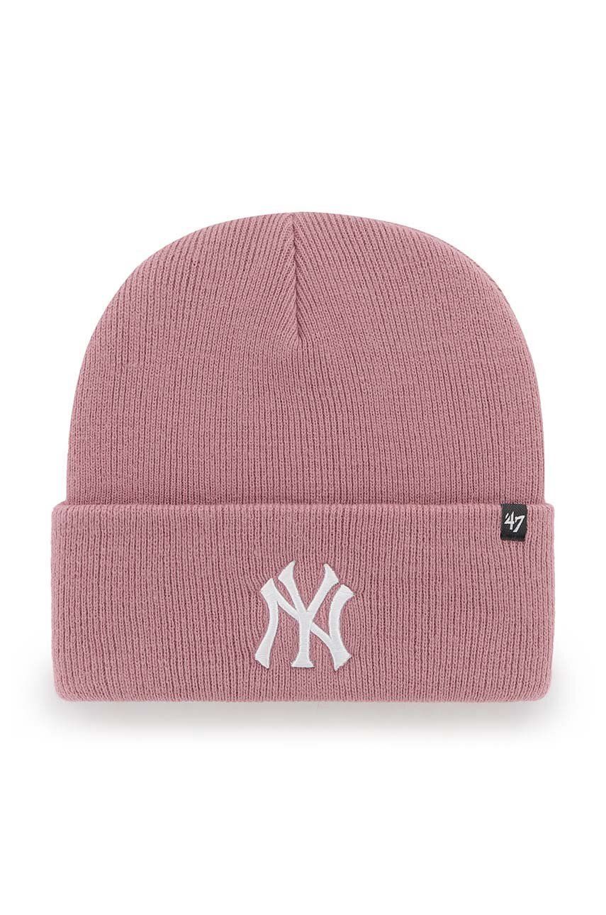 47brand caciula MLB New York Yankees culoarea roz