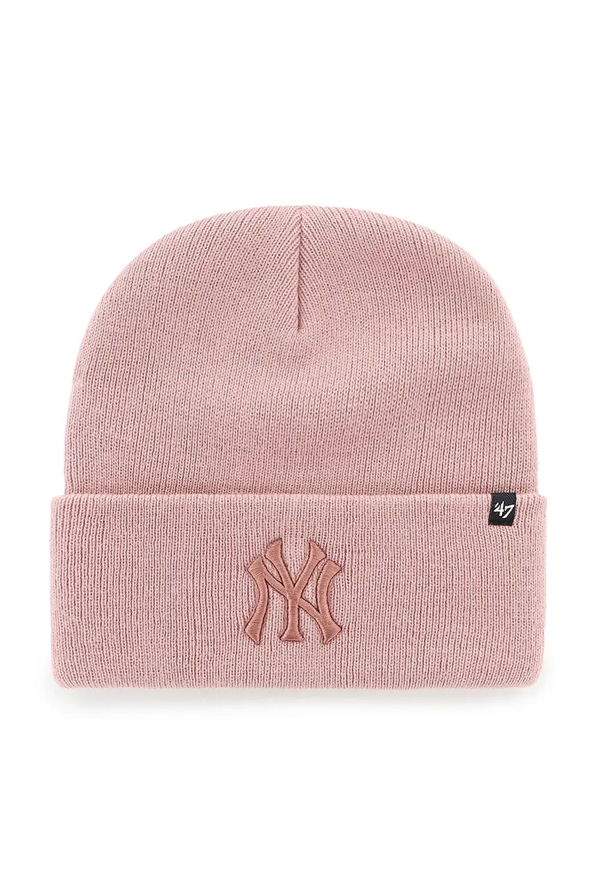 47 brand caciula MLB New York Yankees culoarea roz, B-HYMKR17ACE-L0