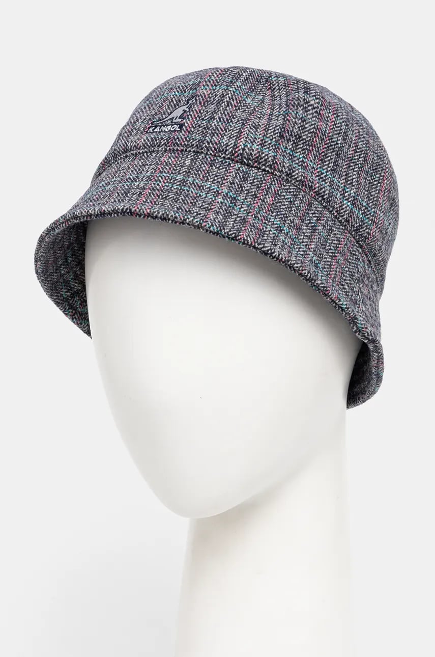 Kangol palarie WARPED HERRINGBONE DOME culoarea albastru marin, K5430.NG411 Kangol palarie WARPED HERRINGBONE DOME culoarea albastru marin, K5430.NG411