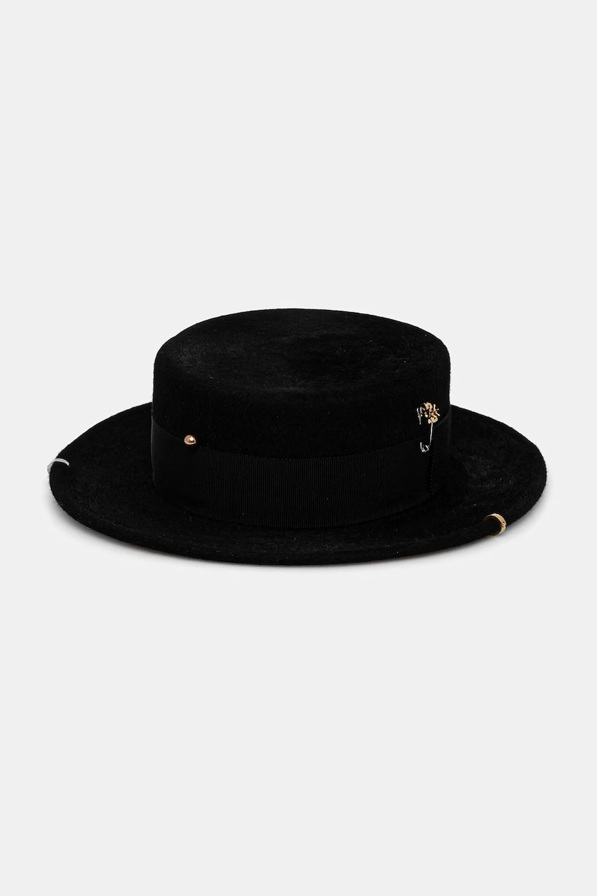 Ruslan Baginskiy palarie culoarea negru, bumbac, CNT033-F-PRS-CHA Ruslan Baginskiy palarie culoarea negru, bumbac, CNT033-F-PRS-CHA