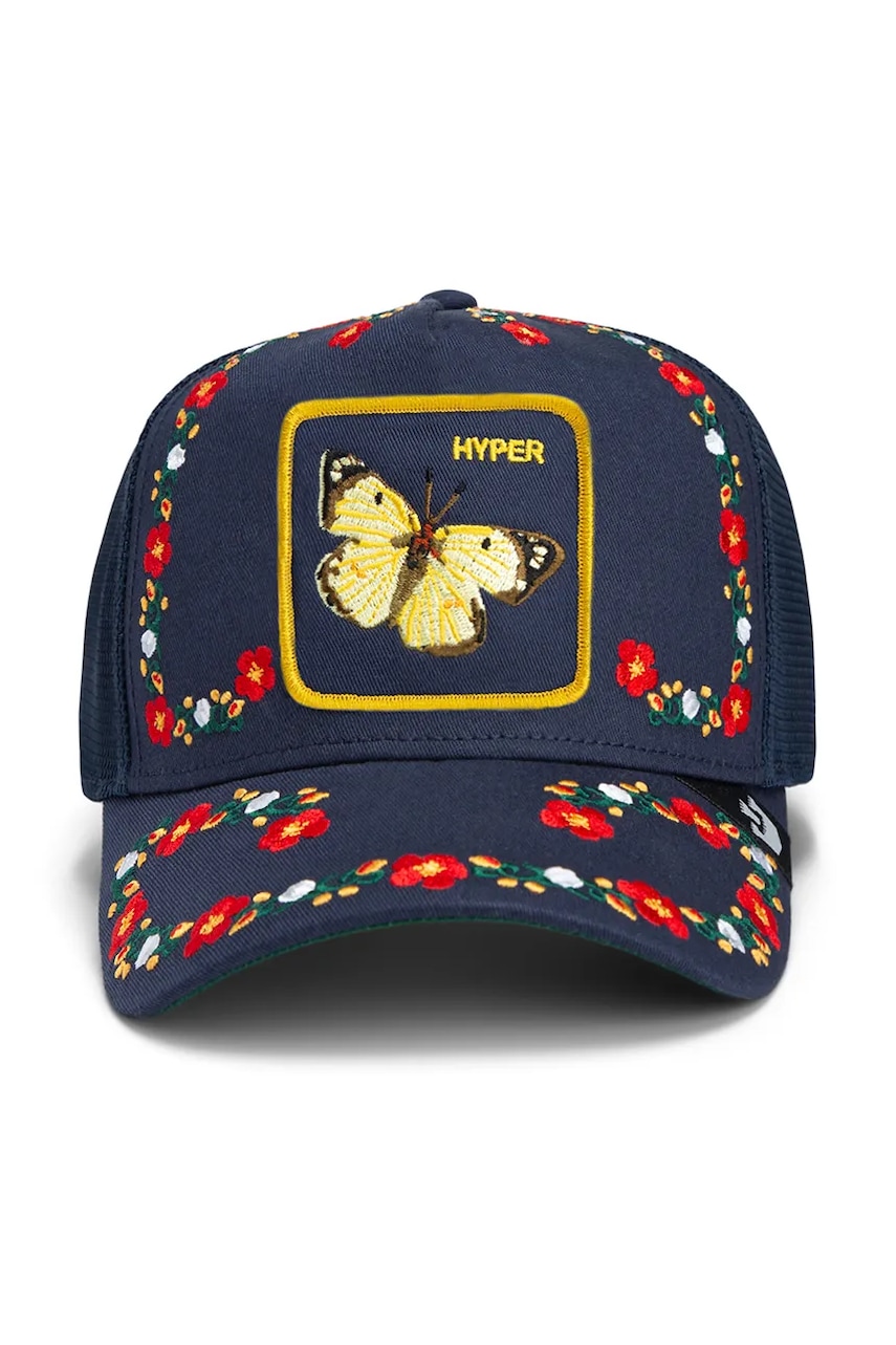 Кепка Goorin Bros Hyper Active цвет синий с аппликацией 101-1920 Кепка Goorin Bros Hyper Active цвет синий с аппликацией 101-1920