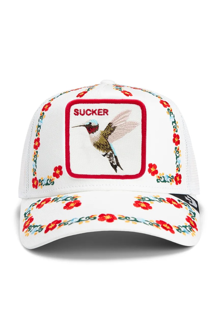 Кепка Goorin Bros Necessary Nectar цвет белый с аппликацией 101-1921