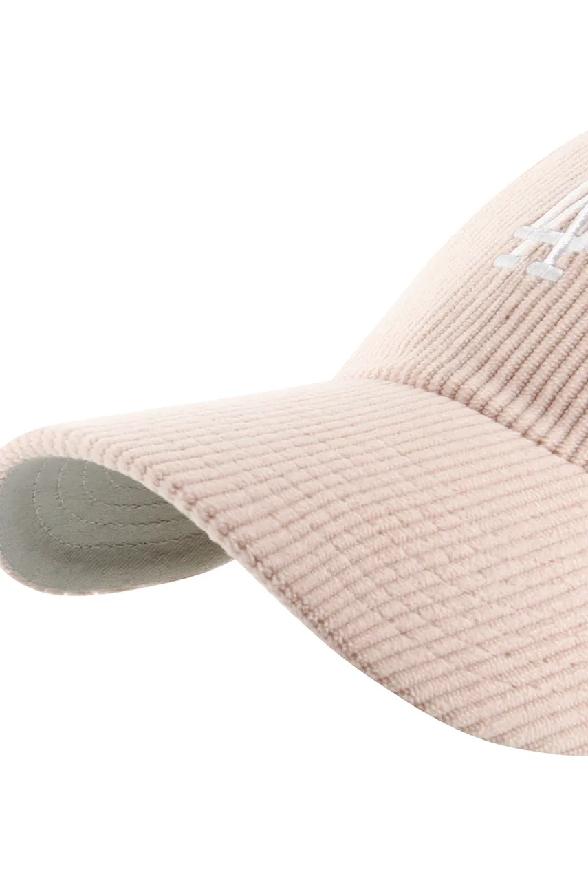 Κοτλέ καπέλο μπέιζμπολ 47 brand MLB Los Angeles Dodgers χρώμα: ροζ, B-THCBR12EWS-PK φωτογραφία