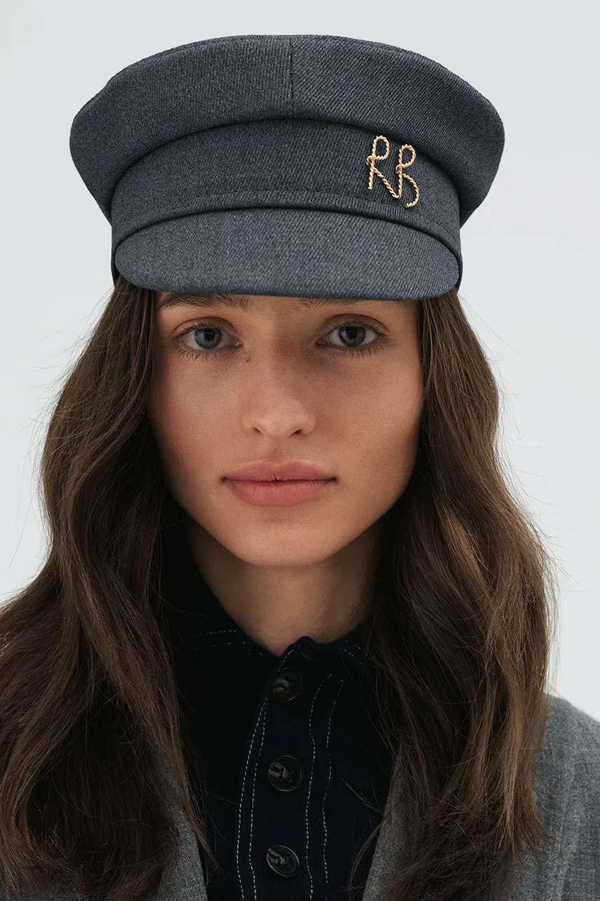 Ruslan Baginskiy kaszkiet kolor szary KPC030-CA-MRB