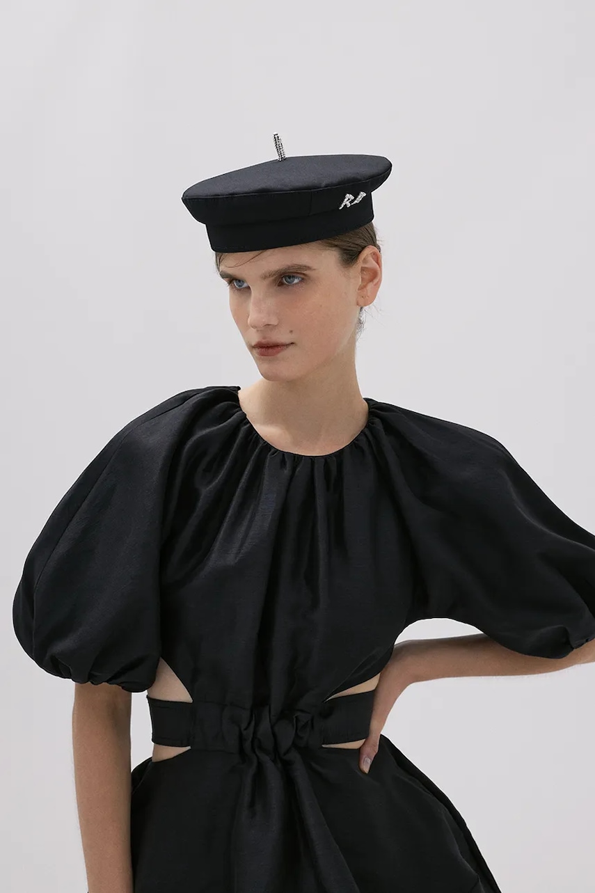 Ruslan Baginskiy beret bawełniany kolor czarny BRT033-C-DMD