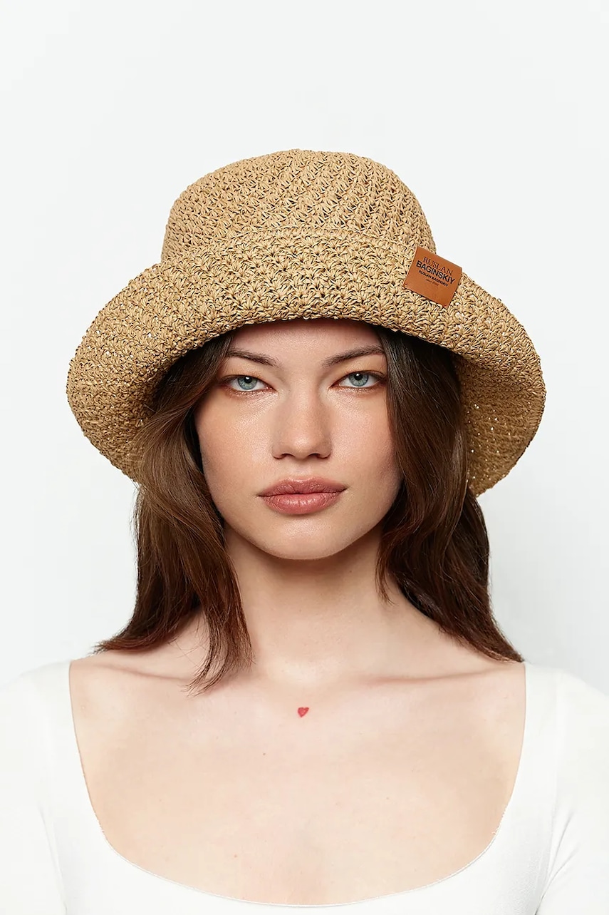 Ruslan Baginskiy kapelusz Ruslan Baginskiy Foldable Bucket Hat kolor beżowy BCT036-PSTR-FLTL