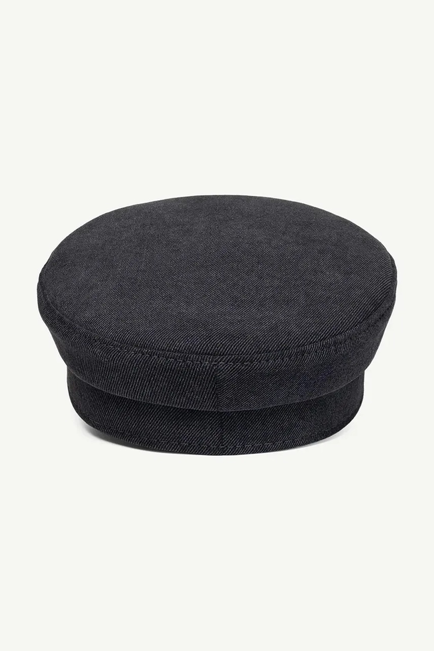 RUSLAN BAGINSKIY σκούφος γυναικείος ντένιμ Ruslan Baginskiy Distressed Denim Baker Boy Cap φωτογραφία