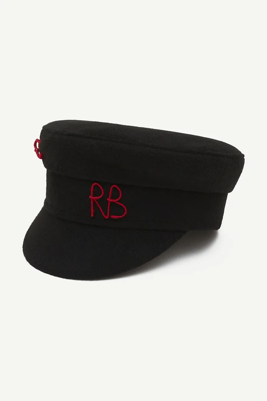 RUSLAN BAGINSKIY RUSLAN BAGINSKIY κασκέτο γυναικείο μάλλινο Safety-pin Baker Boy Cap - 2