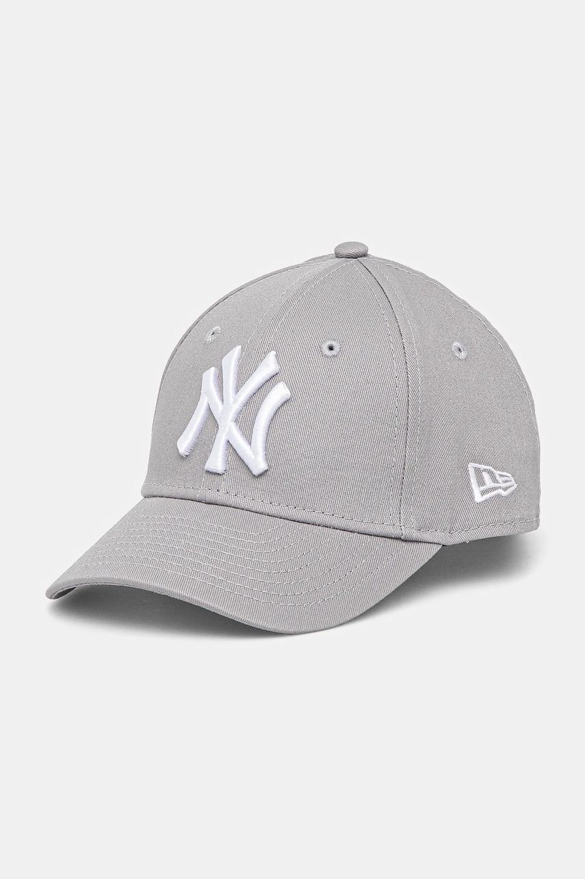 New Era șapcă din bumbac pentru copii NEW YORK YANKEES culoarea gri, cu imprimeu, 10879075