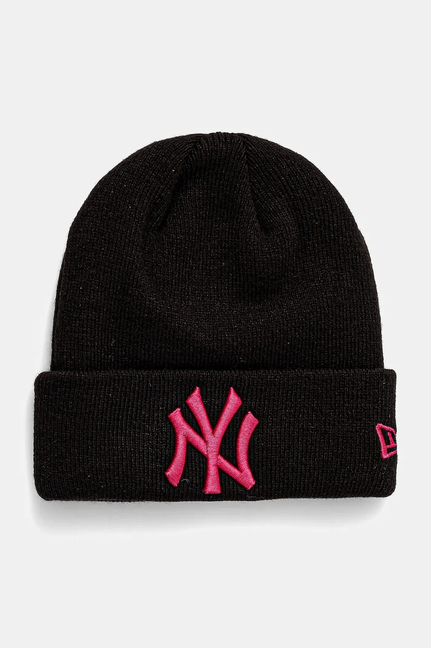 New Era caciula copii NEW YORK YANKEES culoarea negru, din tesatura neteda, 60565596