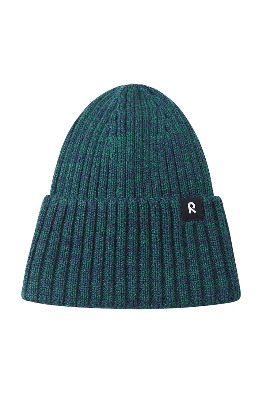 Детская шапка с добавлением шерсти Reima Villaisa цвет зелёный 5300282B