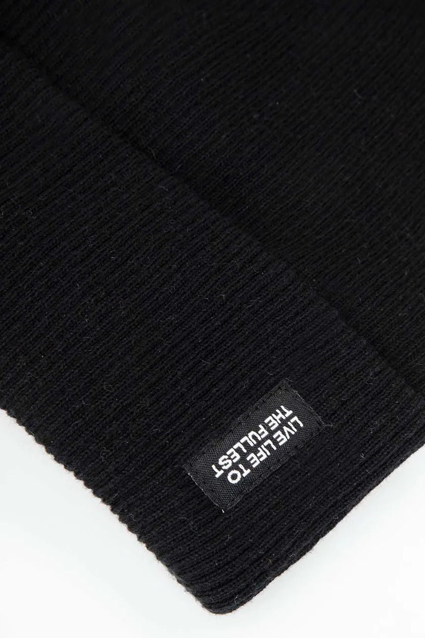 Детская шапка Coccodrillo цвет чёрный BASIC ACCESSORIES