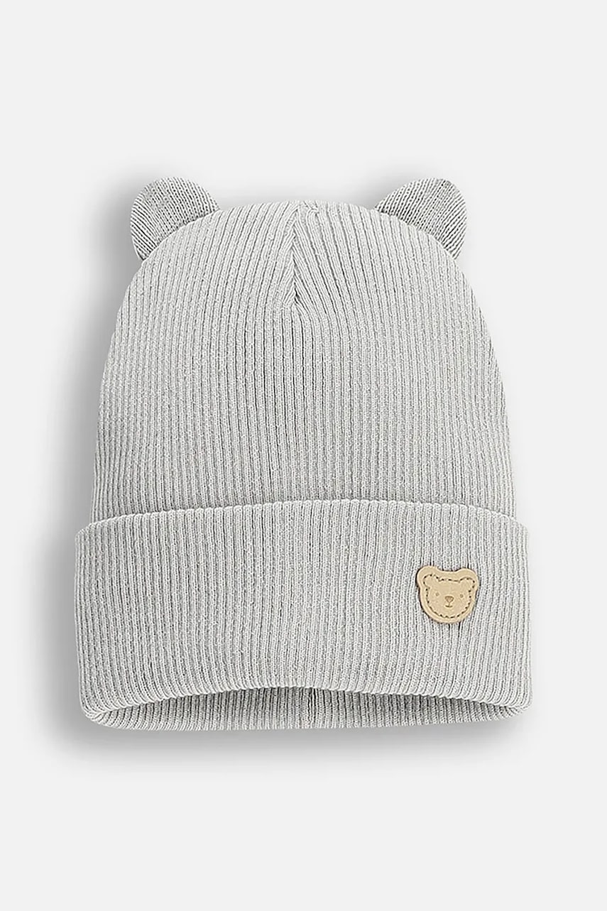 Dětská čepice Coccodrillo šedá barva, BASIC ACCESSORIES