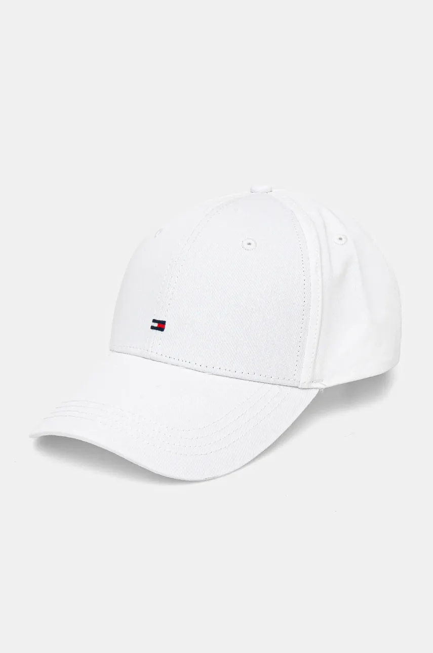 

Шапка Tommy Hilfiger в бяло с изчистен дизайн E367895041, Бял