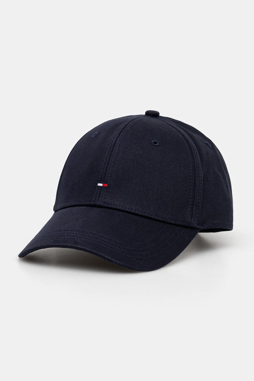 Levně Čepice Tommy Hilfiger tmavomodrá barva, hladká, E367895041