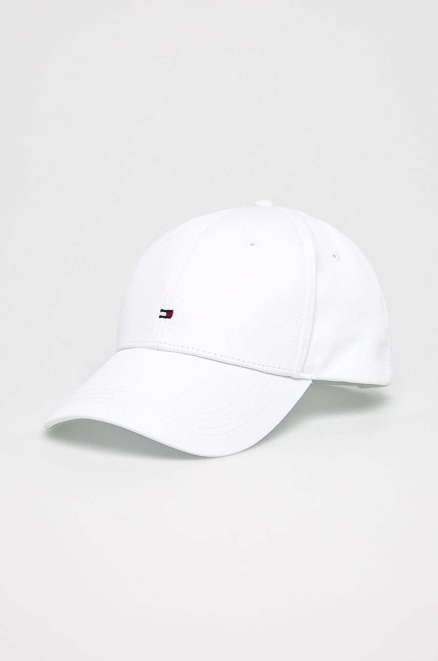 

Кепка Tommy Hilfiger колір білий гладка