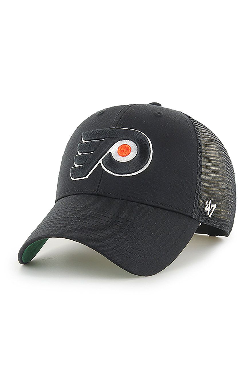 47brand șapcă NHL Philadelphia Flyers culoarea negru, cu imprimeu