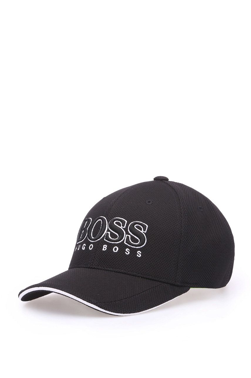 Boss șapcă culoarea negru, cu imprimeu