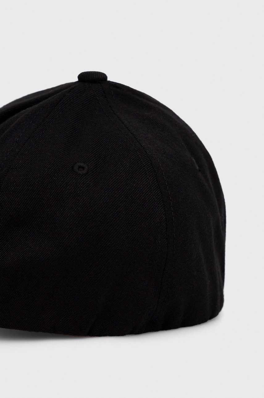 

Кепка с примесью шерсти Kangol цвет чёрный с аппликацией