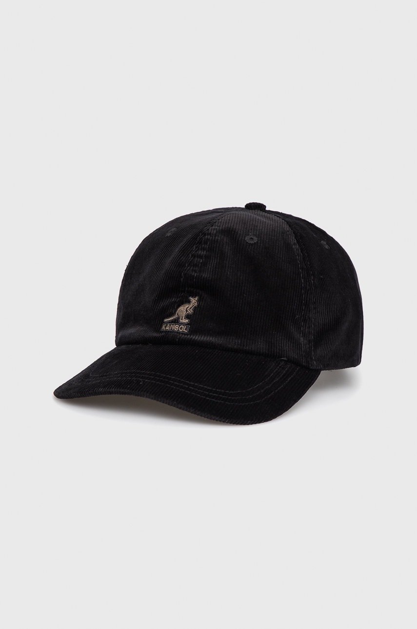 

Шапка Kangol в черно с изчистен дизайн, Черен