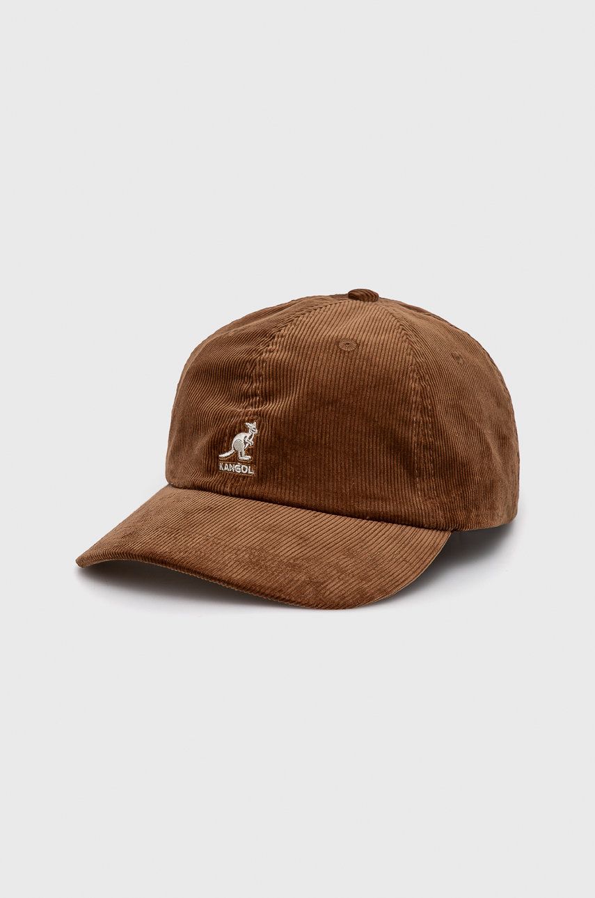 Kangol șapcă culoarea maro, material uni K5206HT.WD207-WD207