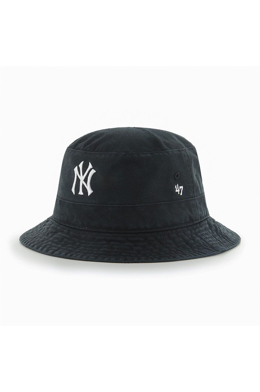 Klobouk 47brand MLB New York Yankees černá barva, bavlněný - černá -  100% Bavlna