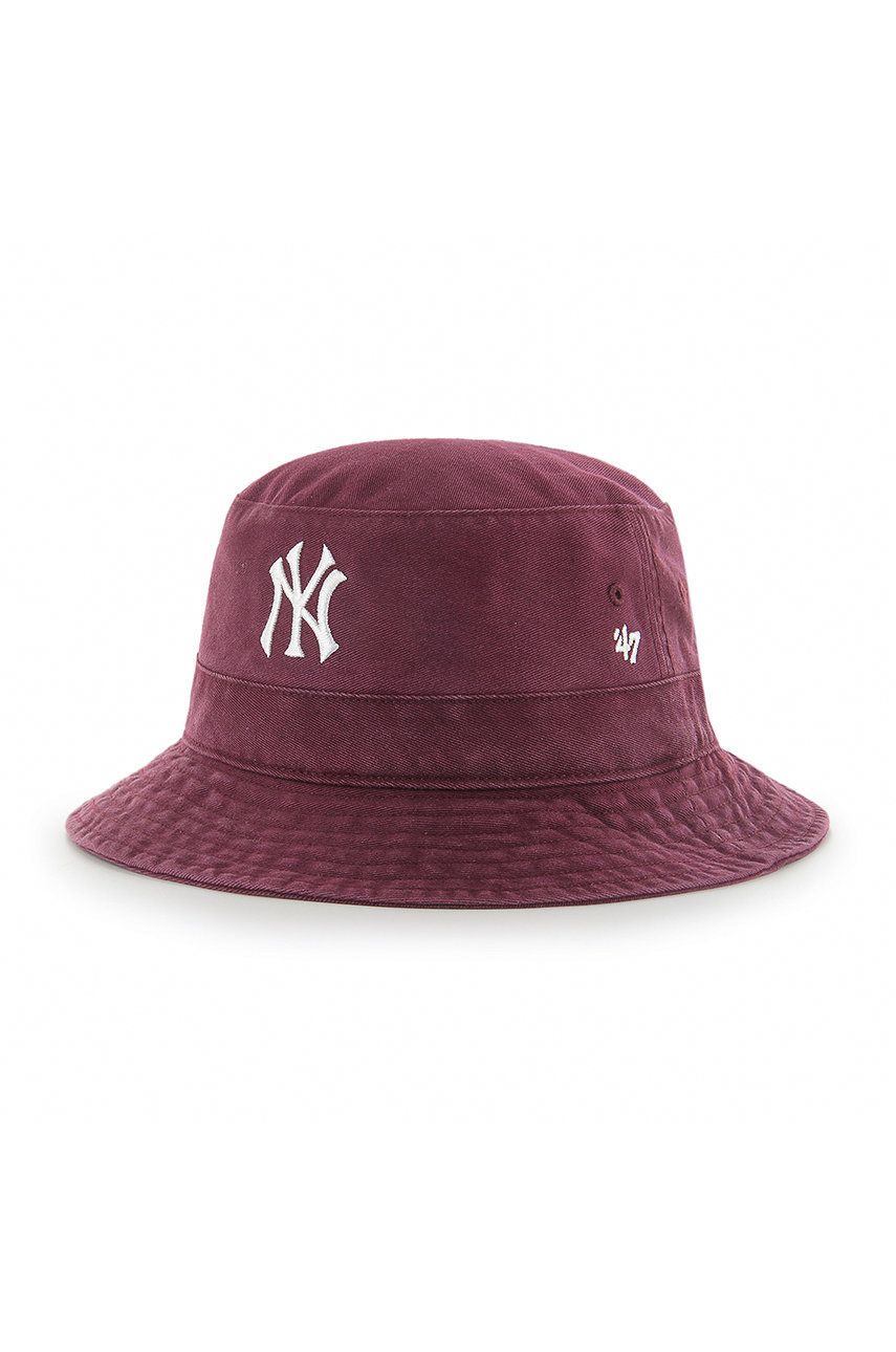 Levně Klobouk 47brand MLB New York Yankees fialová barva, bavlněný