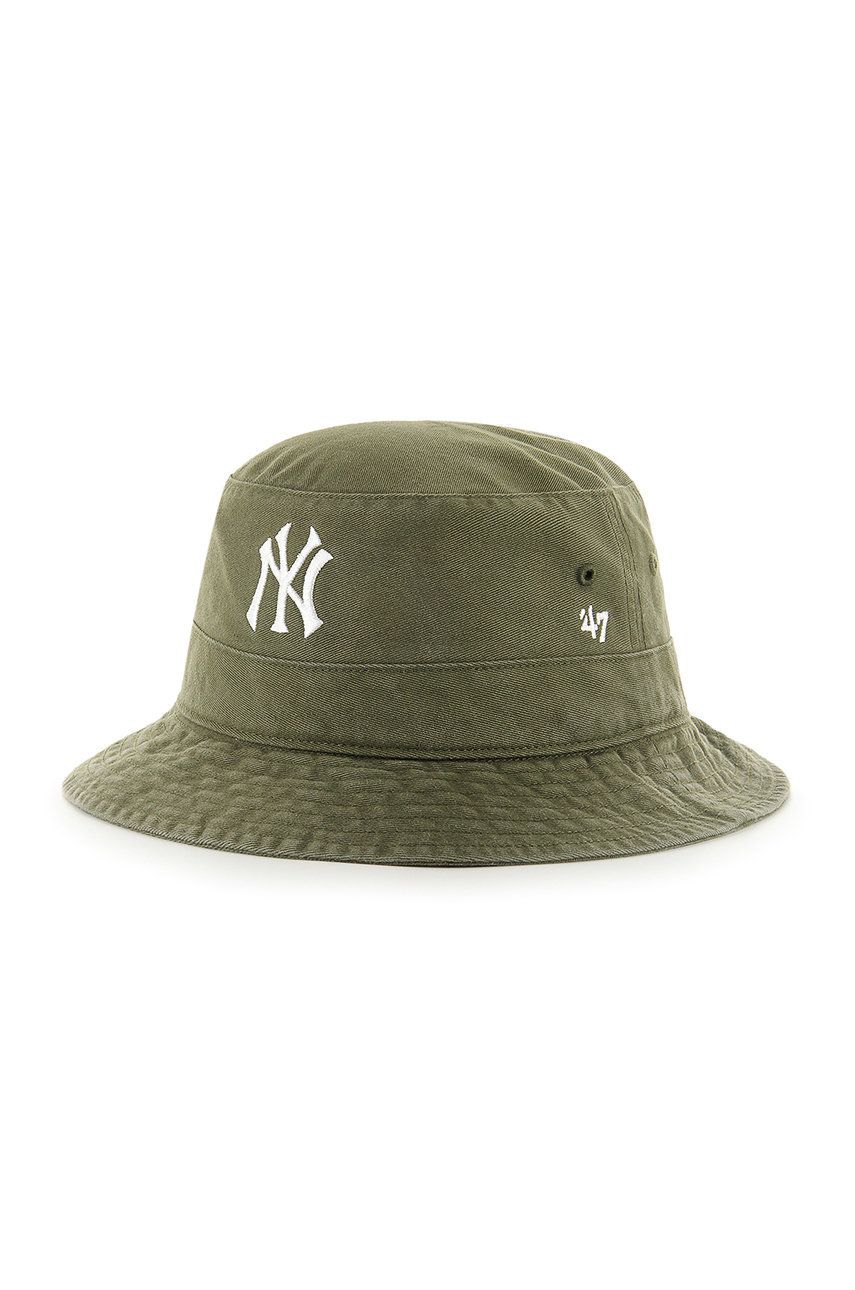 Levně Klobouk 47brand MLB New York Yankees zelená barva, bavlněný