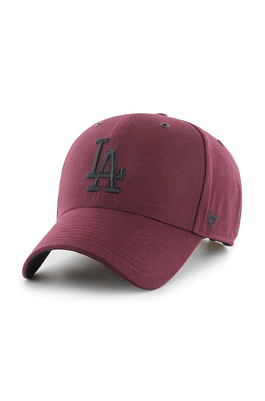 47brand Sapca Mlb Los Angeles Dodgers Culoarea Violet, Cu Imprimeu