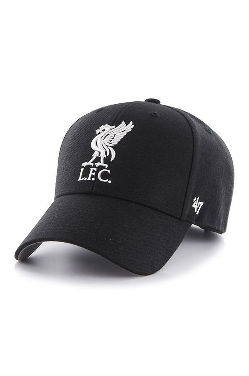 Levně Čepice 47brand EPL Liverpool černá barva, s aplikací