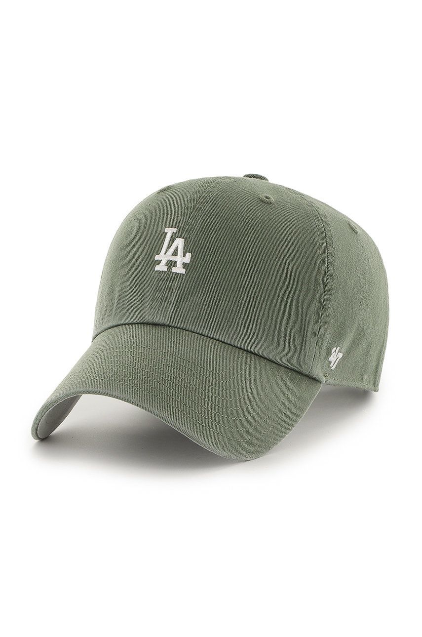 47brand șapcă Los Angeles Dodgers culoarea verde, cu imprimeu