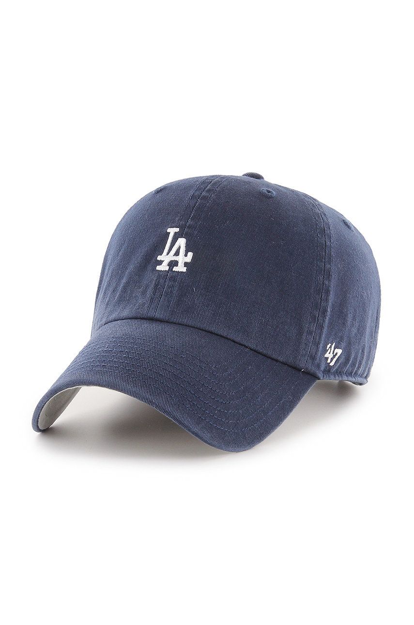 47brand șapcă Los Angeles Dodgers culoarea albastru marin, cu imprimeu 47brand imagine noua
