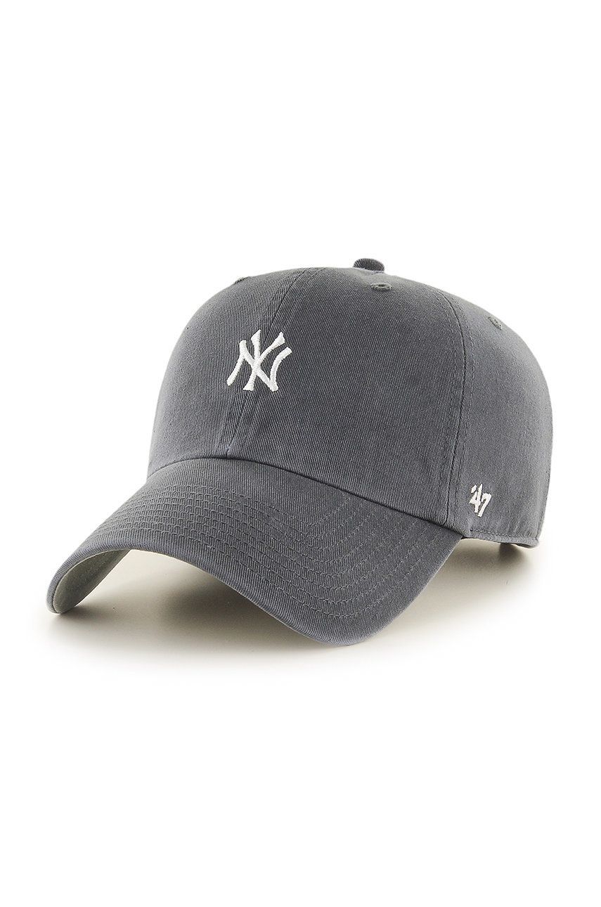 47brand sapca New York Yankees culoarea gri cu imprimeu