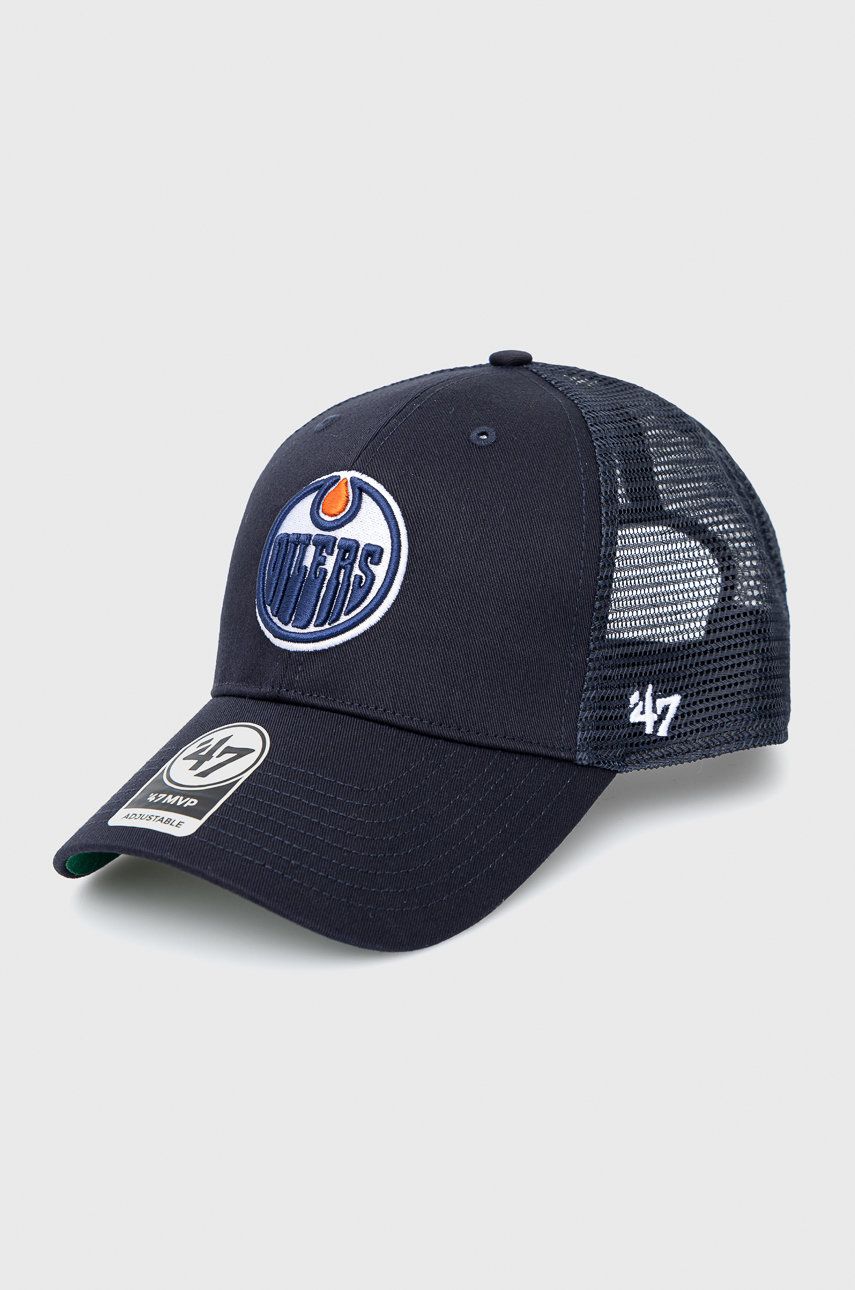 47brand czapka Edmonton Oilers kolor granatowy z aplikacją