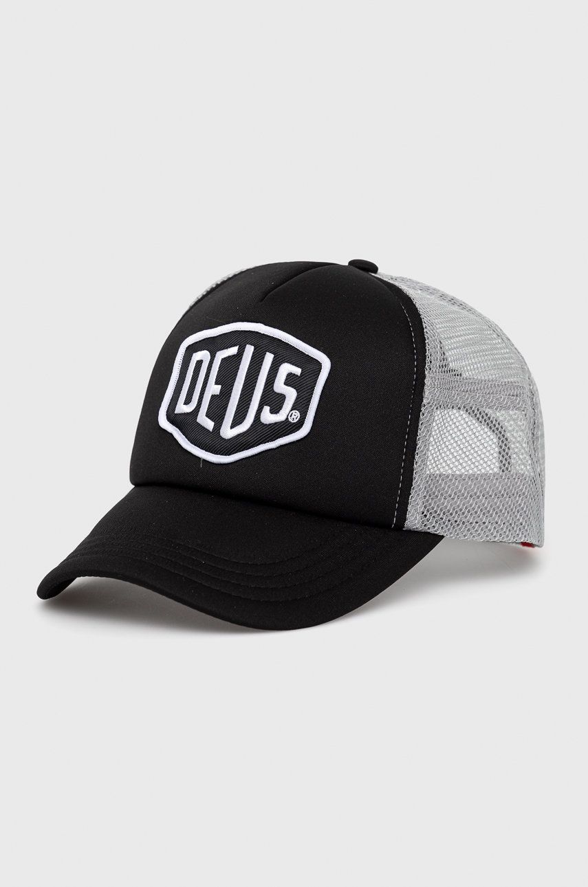 Deus Ex Machina șapcă culoarea gri, cu imprimeu
