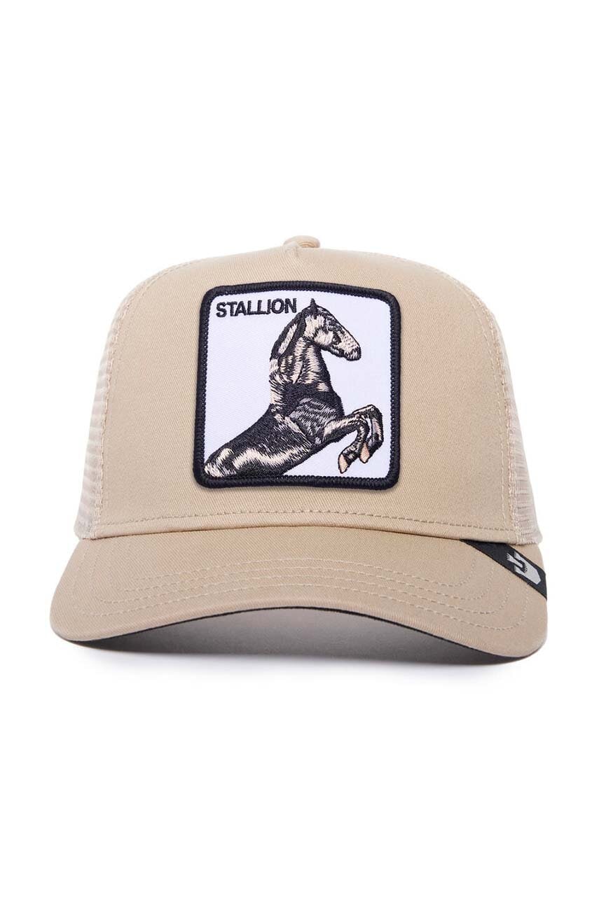 Goorin Bros caciula culoarea bej, cu imprimeu Goorin Bros caciula culoarea bej, cu imprimeu