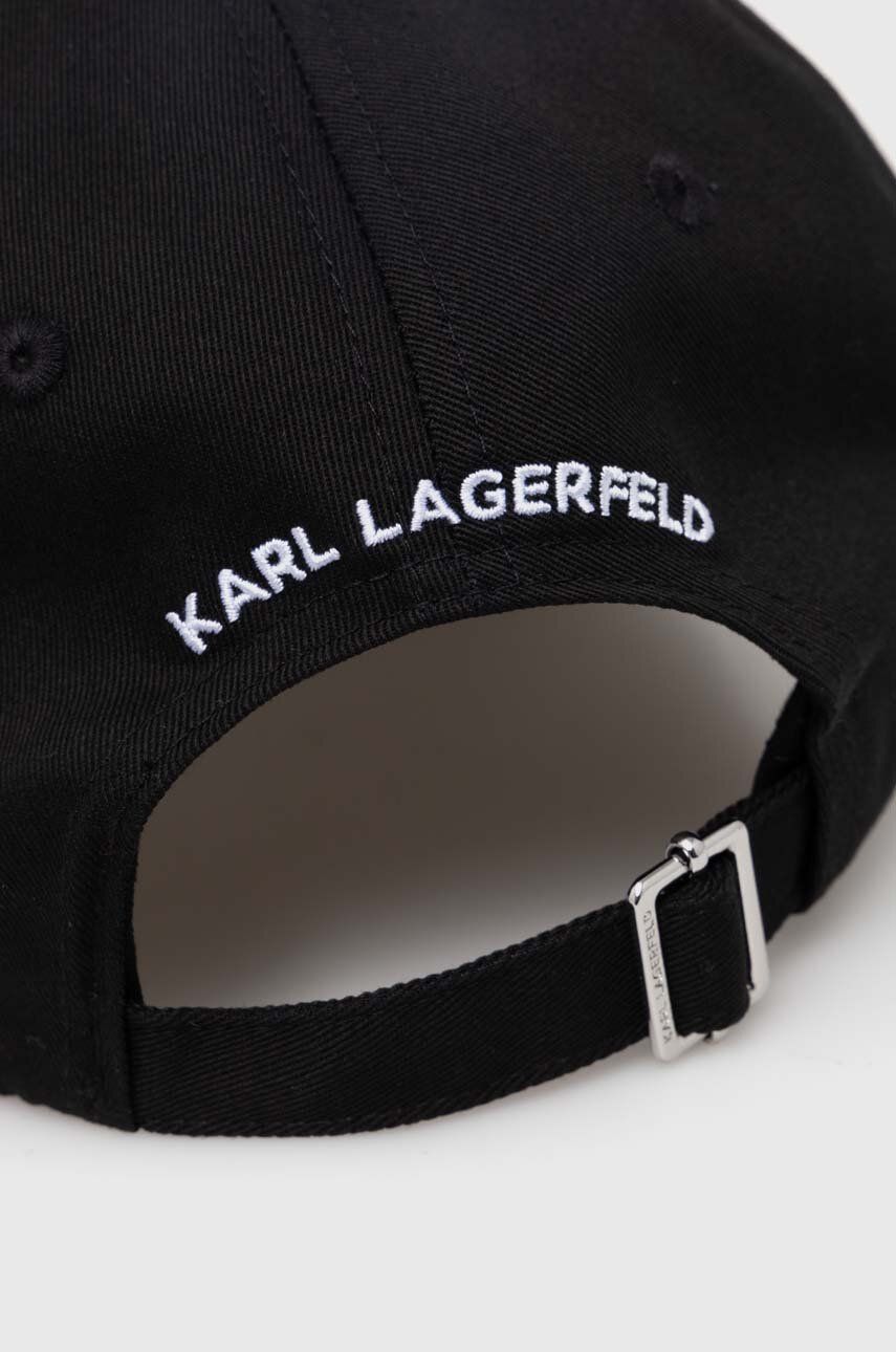 Karl Lagerfeld Sapca Culoarea Negru, Cu Imprimeu