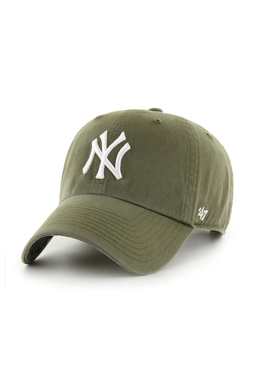 47 brand sapca MLB Boston Red Sox culoarea albastru marin, cu imprimeu, B-BPCAM17GWS-SWA 47 brand sapca MLB Boston Red Sox culoarea albastru marin, cu imprimeu, B-BPCAM17GWS-SWA